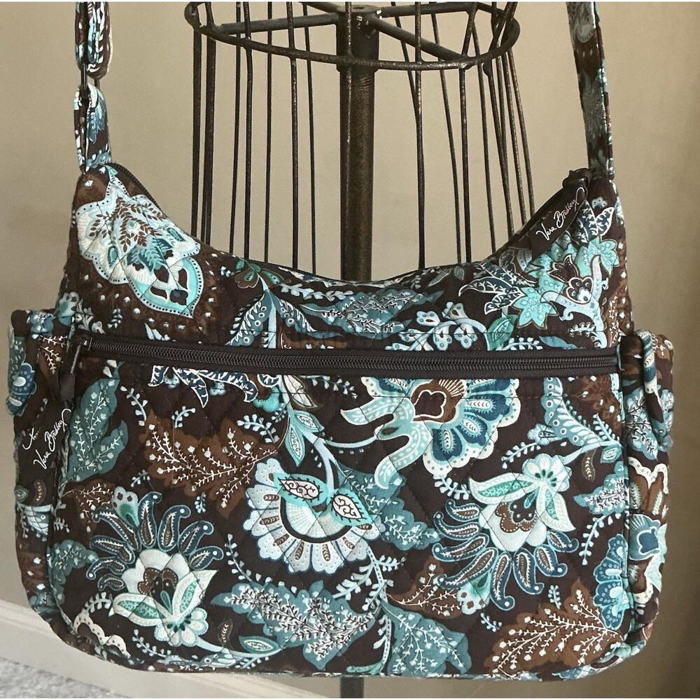 Vera Bradley Java Blue Olivia Hobo Crossbody Hand… - image 2